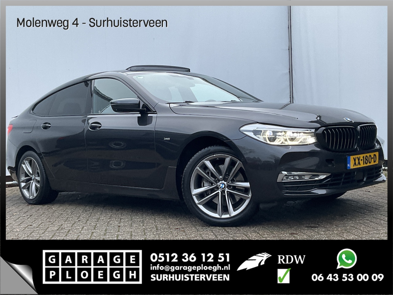 BMW 6-serie Gran Turismo - 630d High Executive Luchtvering Softclose HUD 360°Cam Full Options - AutoWereld.nl