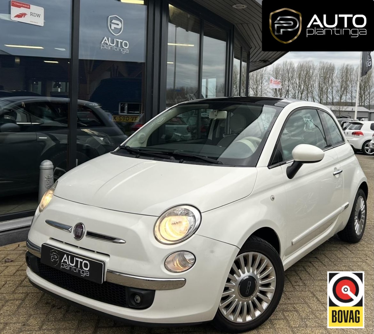 Fiat 500 - 0.9 TwinAir Lounge 86PK | Airco | Panoramadak | 2026 Onderhoudsbeurt met Nieuwe Distributi - AutoWereld.nl