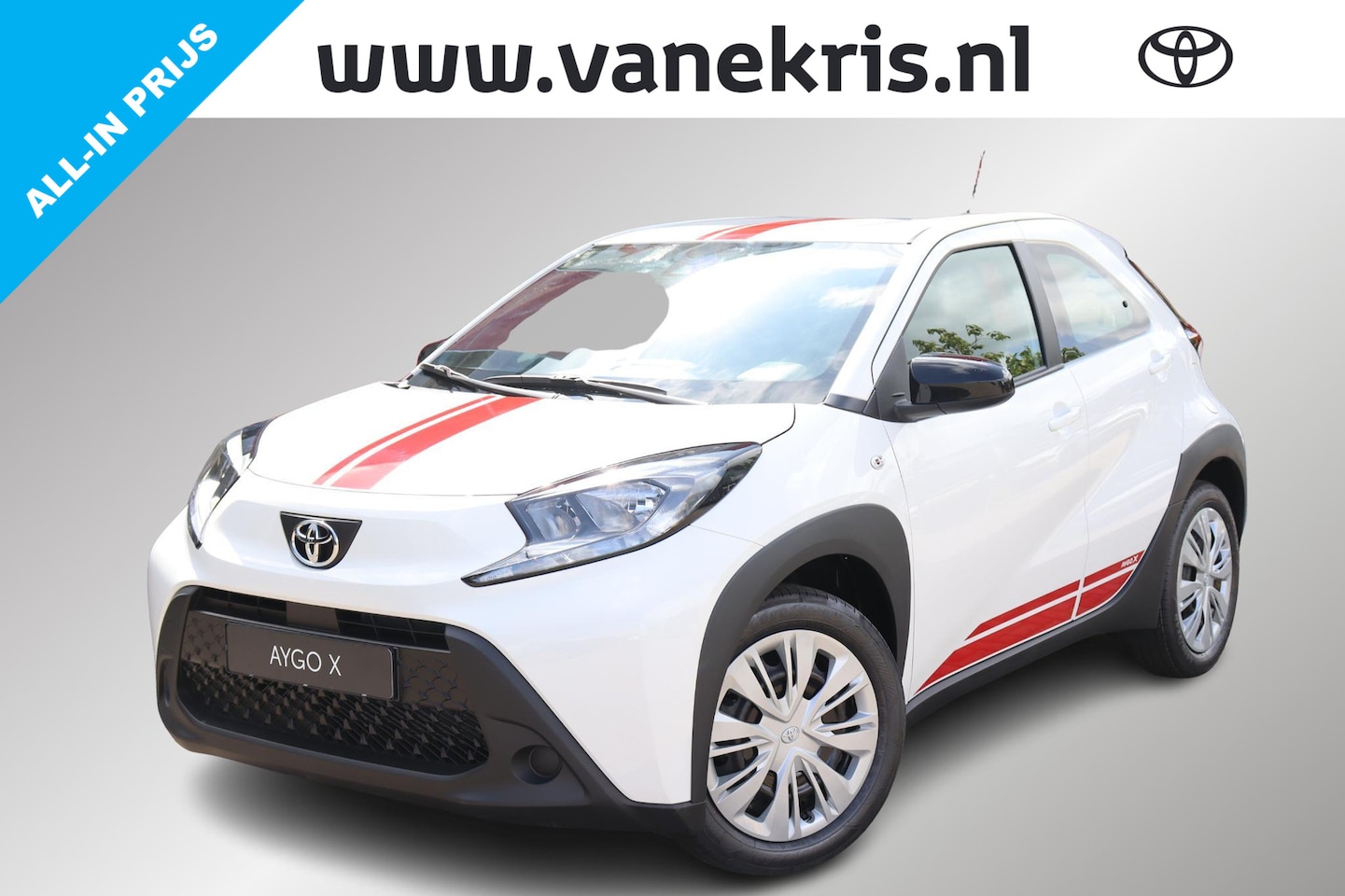 Toyota Aygo X - 1.0 VVT-i Play , Rode accenten, Nieuw en direct leverbaar met €663,- voordeel - AutoWereld.nl