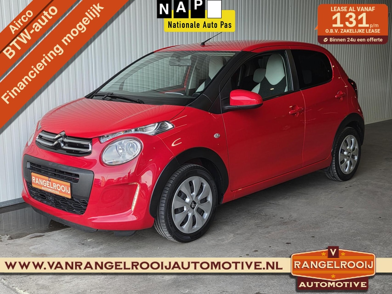 Citroën C1 - 1.0 VTi Millenium 1.0 VTi Millenium, airco, DAB, carplay, isofix, cv - AutoWereld.nl