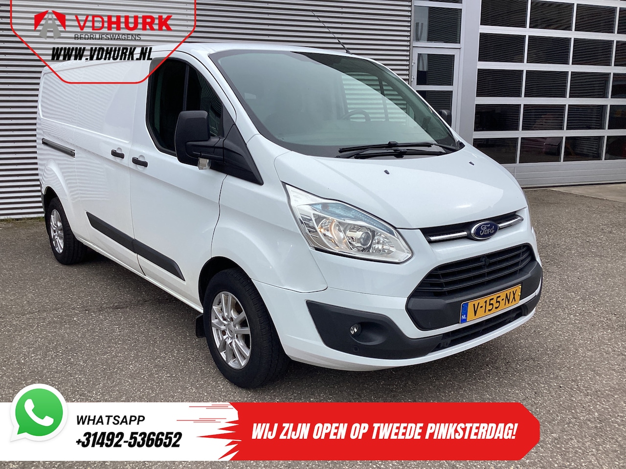 Ford Transit Custom - 2.2 TDCI 125 pk L2 EXPORT 2.8t Trekverm./ Airco/ Camera/ Cruise/ PDC/ Trekhaak/ LMV - AutoWereld.nl