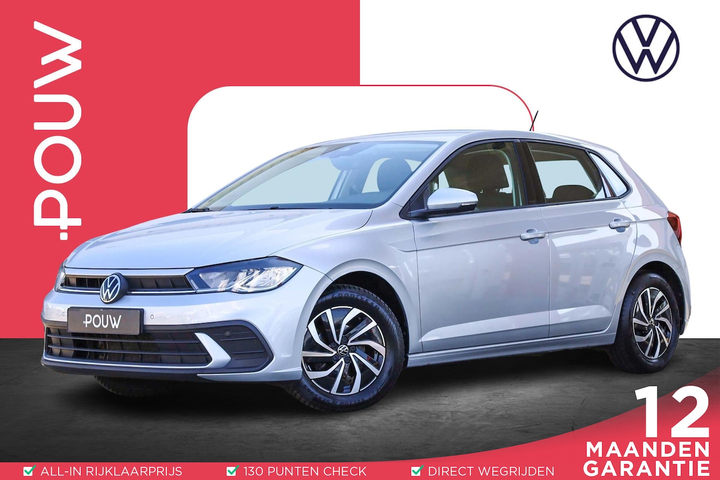 Volkswagen Polo - 1.0 TSI 95pk Life | Adaptieve Cruise Control | Apple Carplay/ Android Auto | Parkeersensor - AutoWereld.nl
