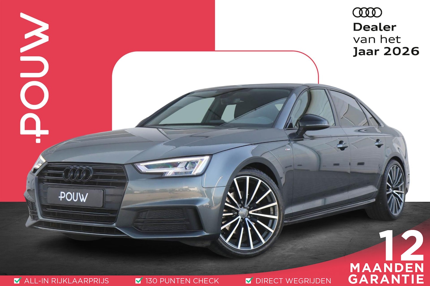 Audi A4 Limousine - 1.4 TFSI 150pk S-tronic S-Line Black Edition | Trekhaak | Stoelverwarming | Leder - AutoWereld.nl