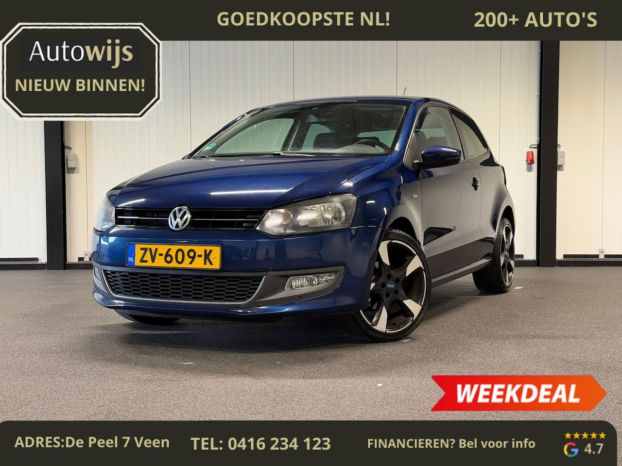 Volkswagen Polo - 1.2 Easyline|TREKHAAK|STOELVERW|CARPLAY|CRUISE|GOED ONDERHOUDEN - AutoWereld.nl