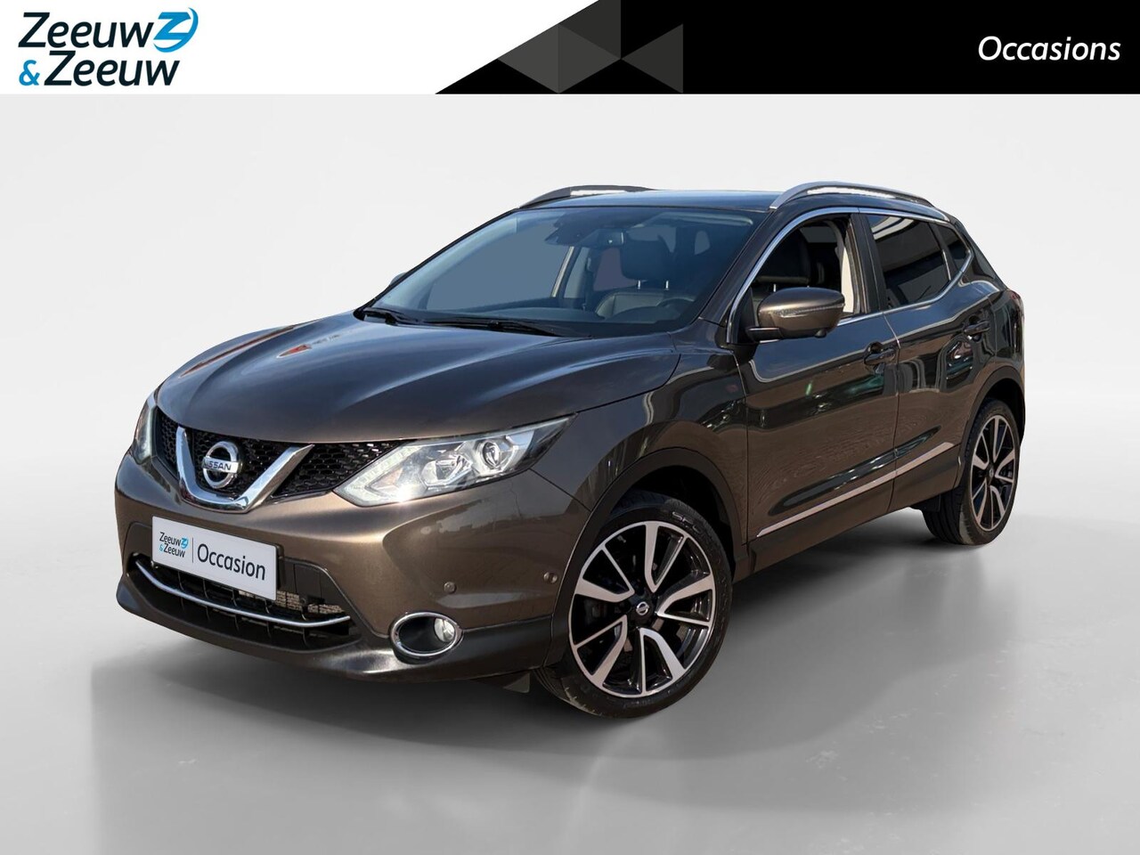 Nissan Qashqai - 1.2 Tekna *Navi+360Camera*Climate Control*Winter Pack*Lederen bekleding*Panoramadak*Trekha - AutoWereld.nl