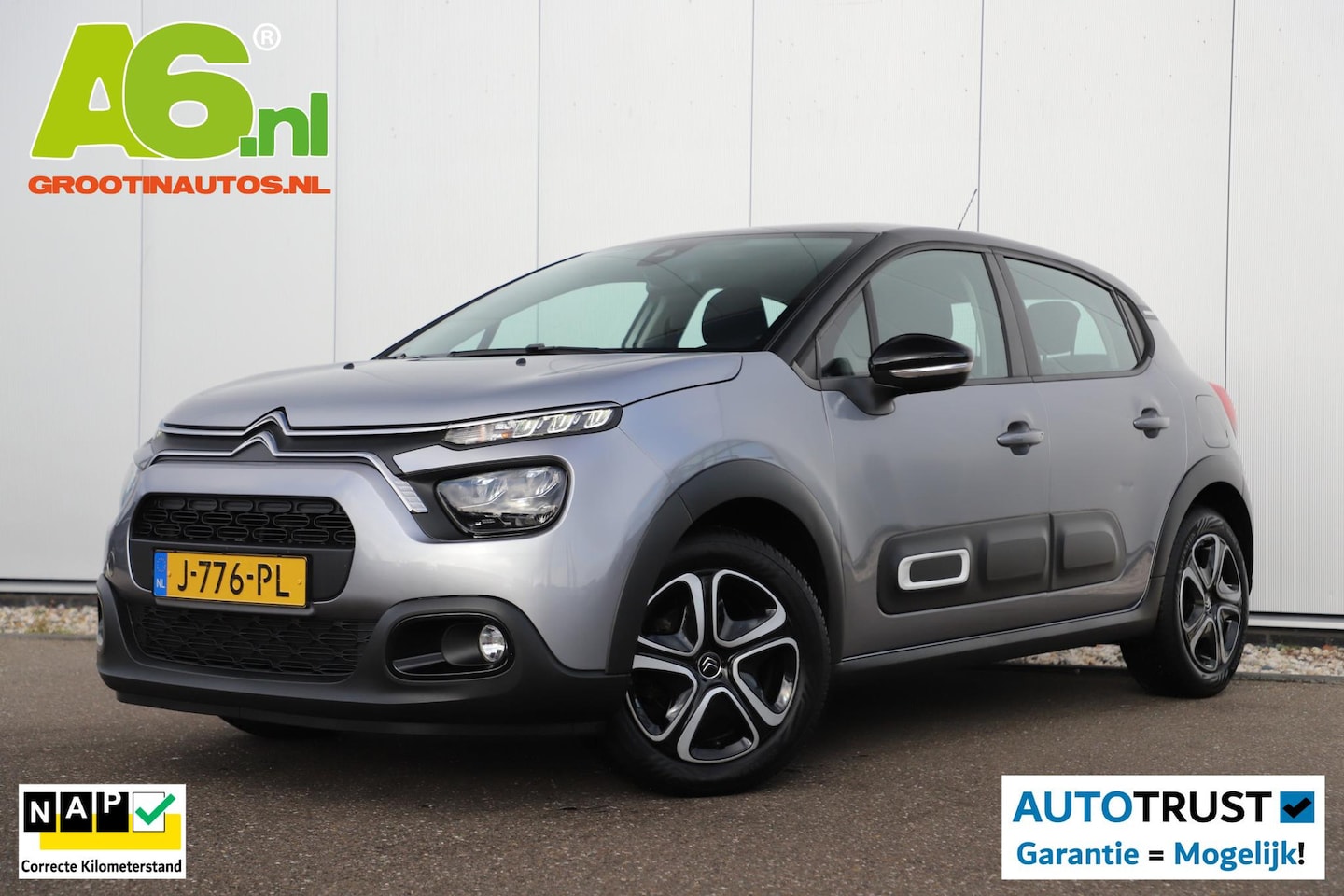 Citroën C3 - 1.2 PureTech Feel Navigatie Carplay Android Climate Cruise Control Rijstrooksensor Parkeer - AutoWereld.nl