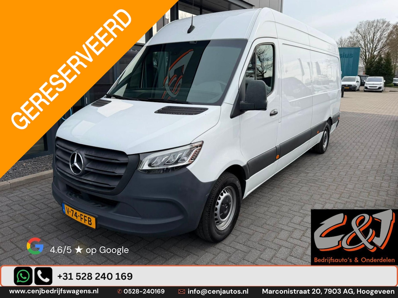 Mercedes-Benz Sprinter - 315 1.9 CDI L3H2 Functional links schade, airco, cruise, lang, LED, BTW - AutoWereld.nl