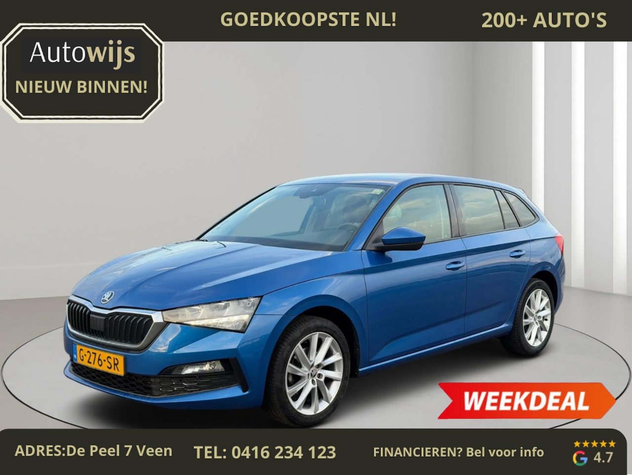 Skoda Scala - 1.0 TSI Style|AUT|DAB+|PDC|LM-VELG|CLIMA|KEYLESS - AutoWereld.nl