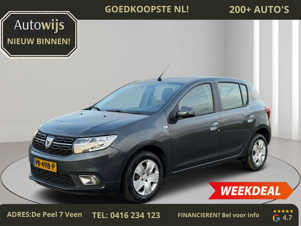 Dacia Sandero - 0.9 TCe Laureate|AUTOMAAT|NAVI|AIRCO|5-DEU - AutoWereld.nl