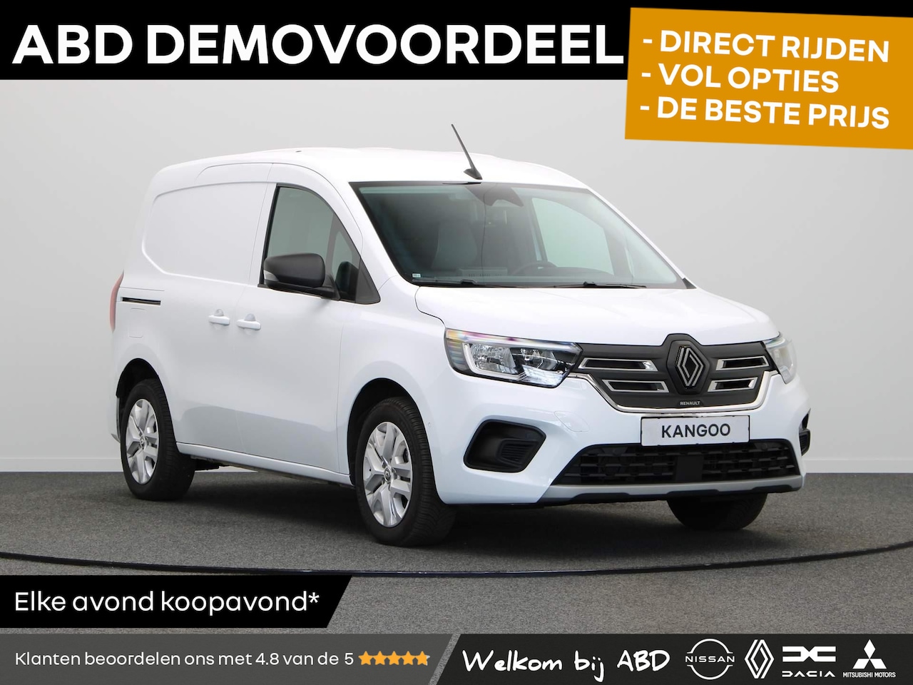 Renault Kangoo E-Tech - Extra L1 44 kWh | Stoel- en stuurwielverwarming | Voorruitverwarming | Trekhaak | Laadruim - AutoWereld.nl