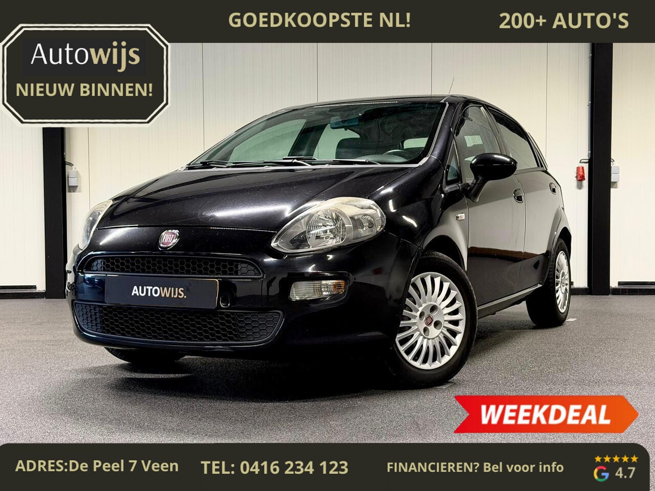 Fiat Punto Evo - 0.9 TwinAir Lounge|NL AUTO|Airco|APK 5-2026|(Zie foto's) - AutoWereld.nl