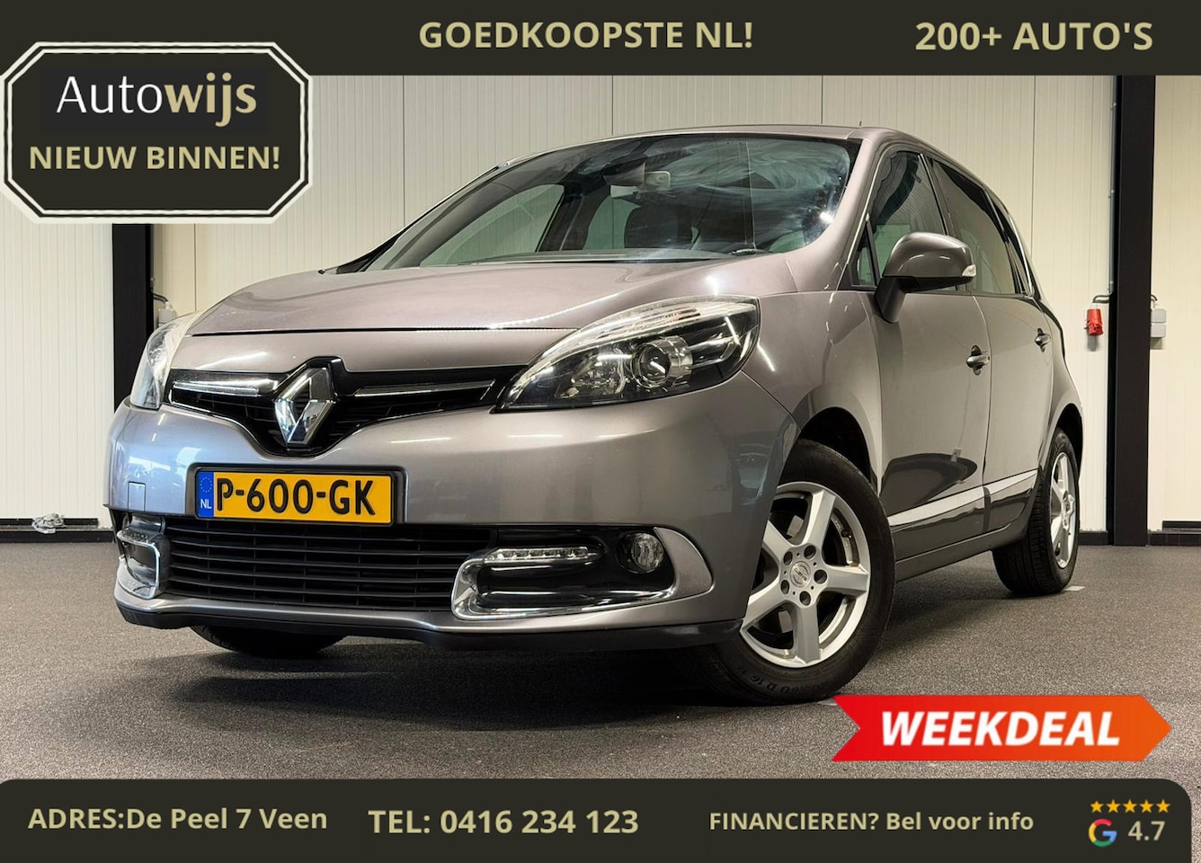 Renault Scénic - 1.5 dCi Bose|TREKHAAK|PDC|HALF LEER|AUT|XENON - AutoWereld.nl