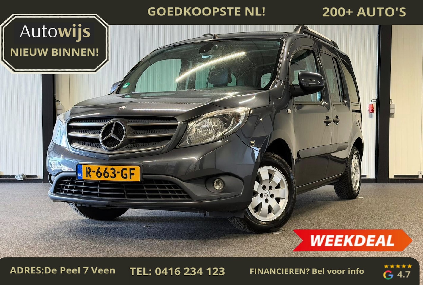 Mercedes-Benz Citan - 112 Ambiente|AUT|LM-VELG|TREKHAAK|5-PERS|MARGE - AutoWereld.nl