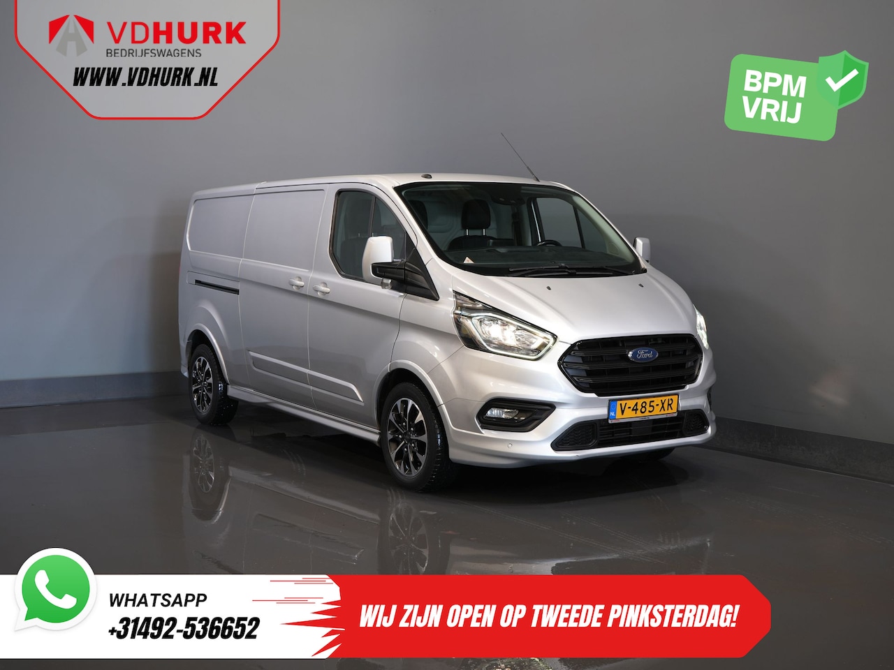 Ford Transit Custom - Sport 2.0 TDCI Aut. 170 pk L2 DB-Riem VV/ Carplay/ Alarm III/ Stoelverw./ Navi/ Airco/ Cam - AutoWereld.nl