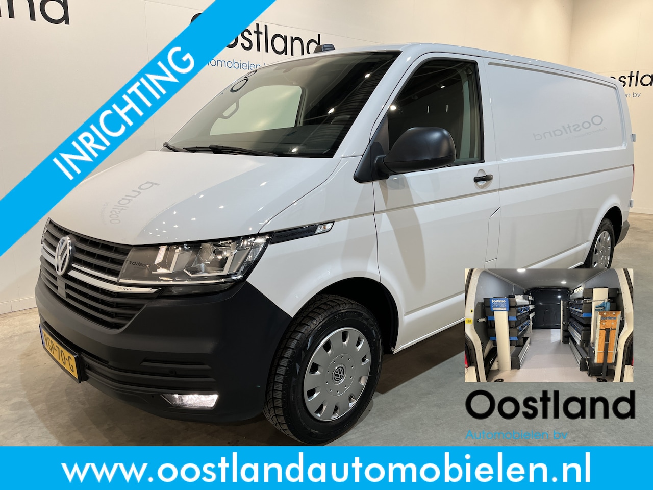 Volkswagen Transporter - 2.0 TDI L2H1 150 PK DSG Automaat / Servicebus / Sortimo Inrichting / Euro 6 / Airco / Crui - AutoWereld.nl