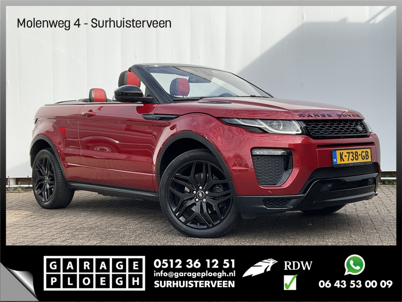 Land Rover Range Rover Evoque - Convertible 2.0 Si4 HSE Dynamic Memory Trekhaak Firenze Cabriolet - AutoWereld.nl