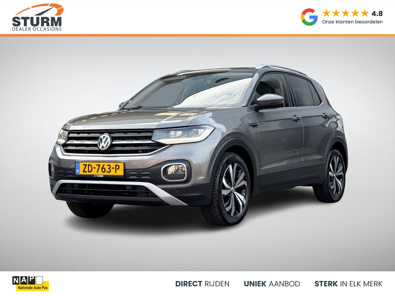 Volkswagen T-Cross - 1.0 TSI Style Automaat NL-Auto inc. Trekhaak Afneembaar! - AutoWereld.nl