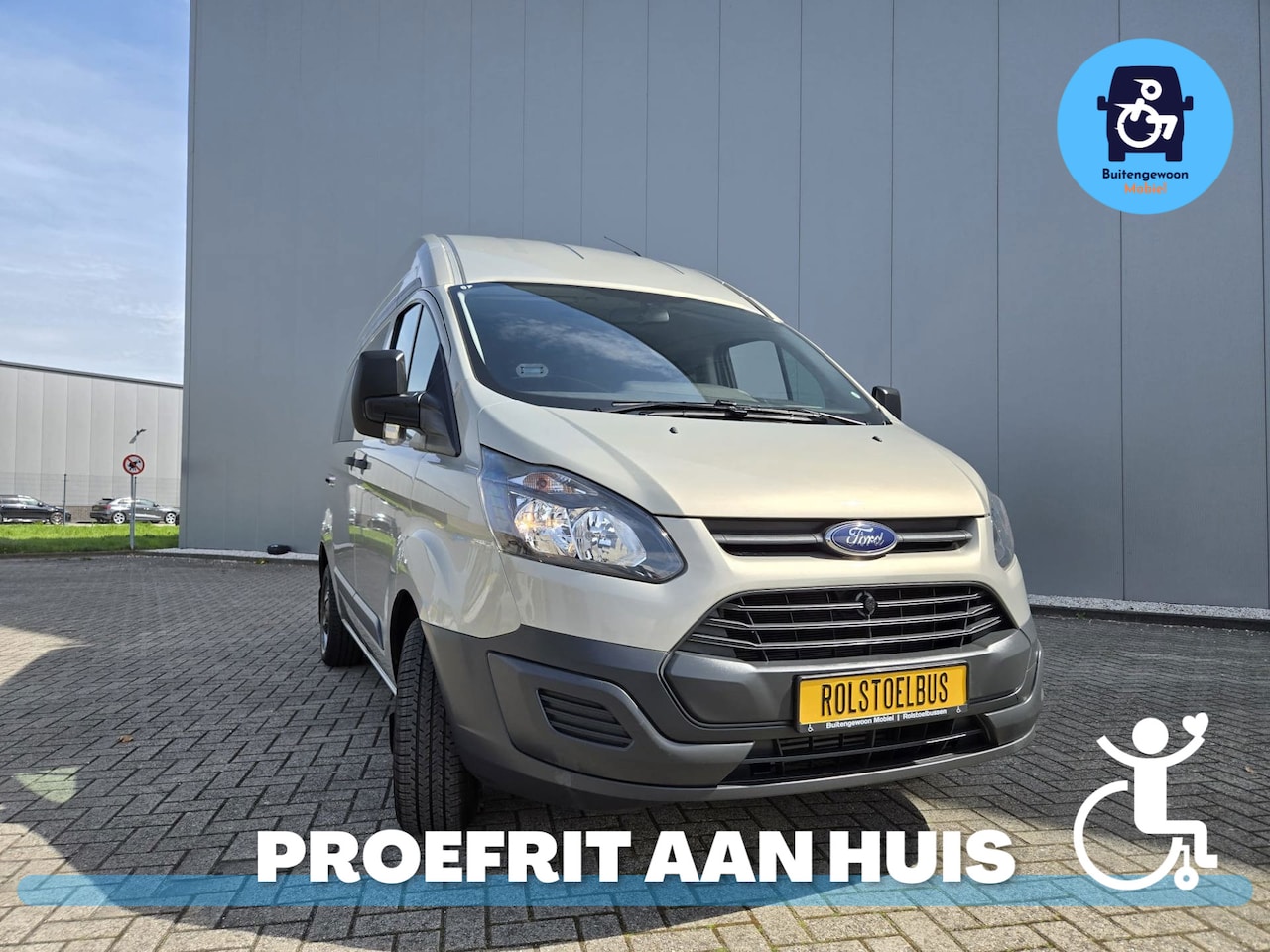 Ford Transit Custom - 290 2.2 TDCI L1H2 Rolstoelbus | Airco | Lage Kmstand - AutoWereld.nl