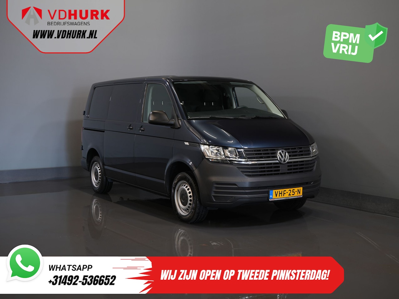 Volkswagen Transporter - 2.0 TDI NL Auto/ Airco/ Bluetooth/ Trekhaak - AutoWereld.nl