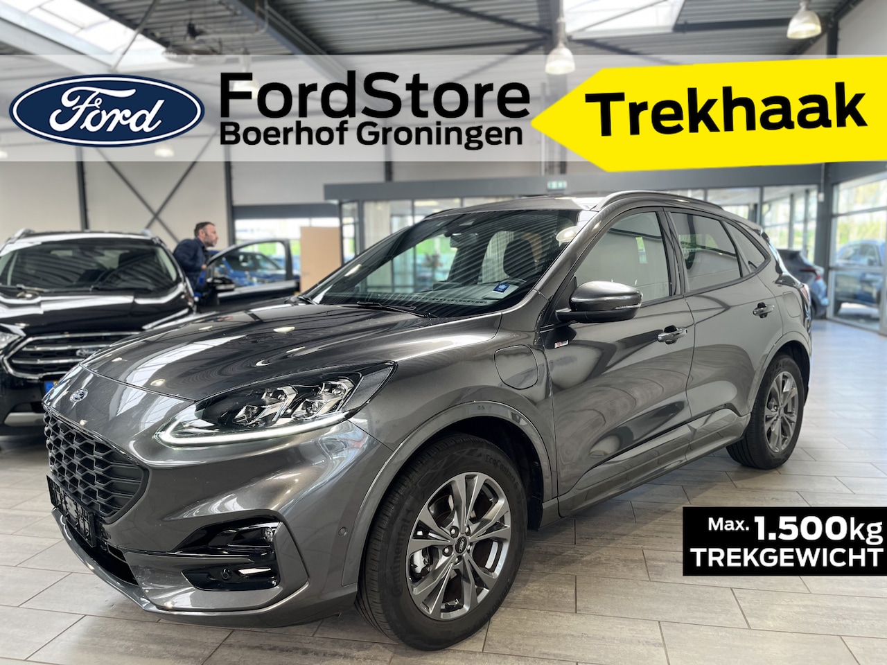 Ford Kuga - 2.5 PHEV 225 pk ST-Line X | Trekhaak | Winter Pack | Adapt. cruise | Dodehoek detectie | - AutoWereld.nl