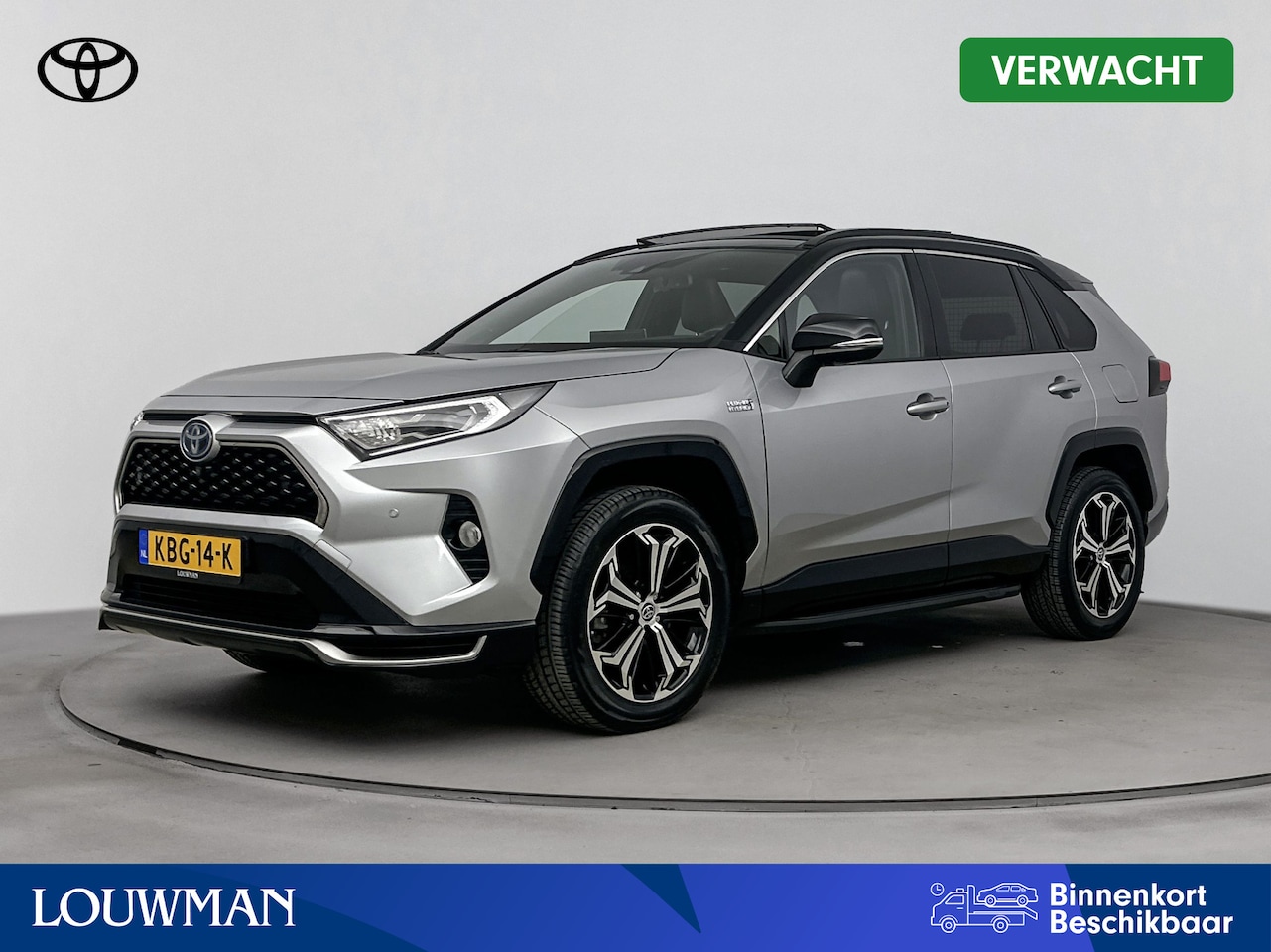 Toyota RAV4 - 2.5 Plug-in Hybrid AWD Bi-Tone Plus | Panoramadak | Trekhaak | Stoelverwarming-ventilatie - AutoWereld.nl