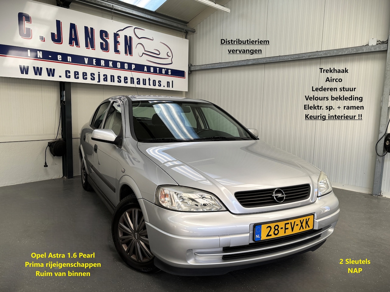 Opel Astra - 1.6 Pearl Distr.riem verv. | Airco | Buitenspiegels elektrisch verstel- en verwarmbaar | L - AutoWereld.nl