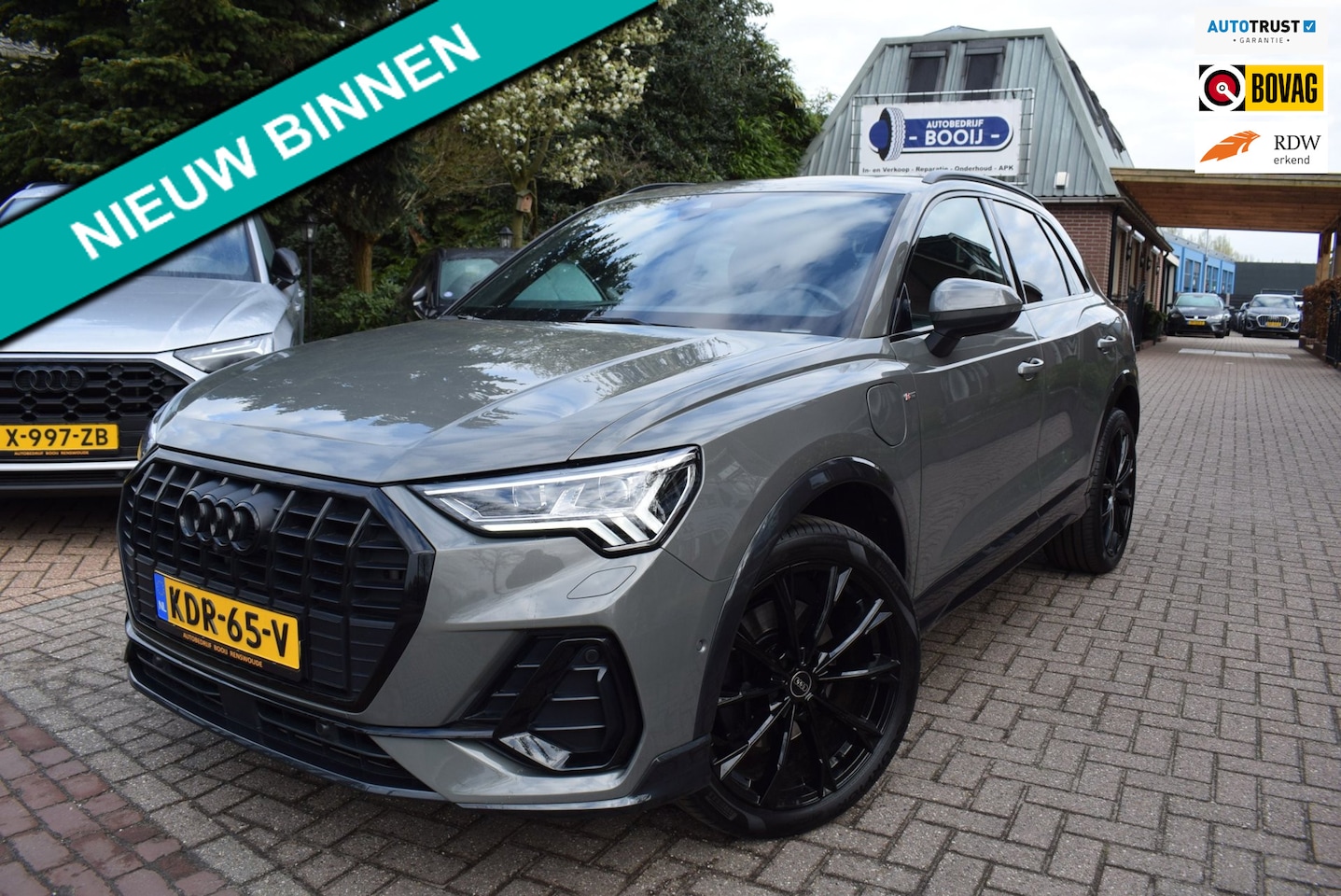 Audi Q3 - 45 TFSI e S-LINE edition AUTOM/ADAP CRUISE/PANO DAK/MATRIX/AIRCO-ECC/SONOS/CAMERA 360/BLUE - AutoWereld.nl