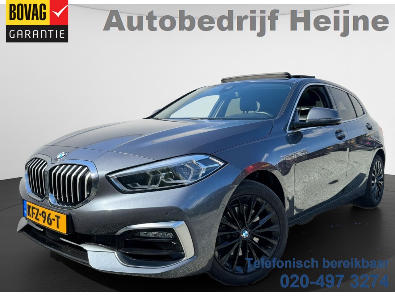 BMW 1-serie - 118i 136PK AUT. HIGH EXECUTIVE TREKHAAK/LEDER/PANORAMADAK - AutoWereld.nl