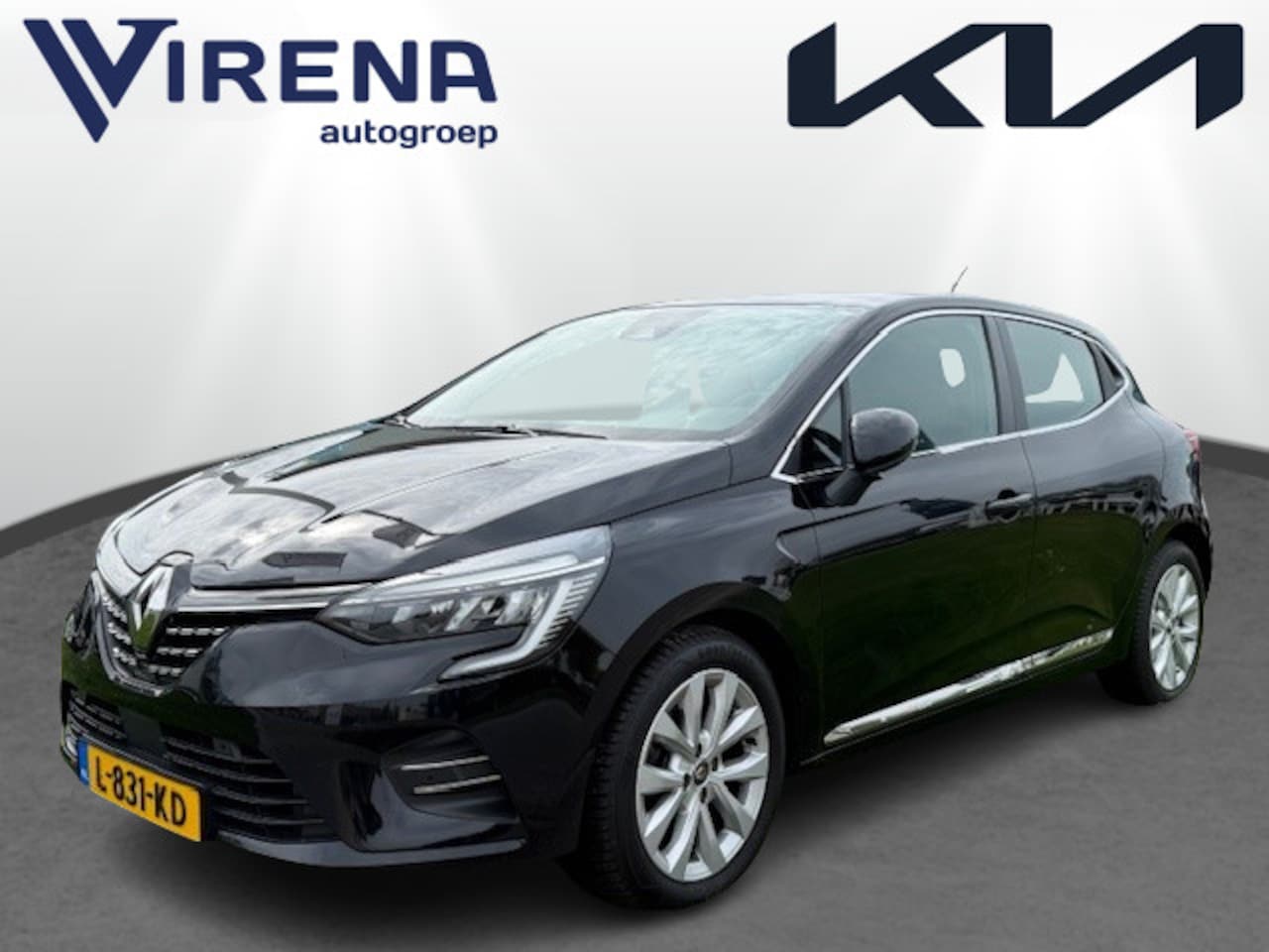 Renault Clio - 1.0 TCe Intens Navigatie - Climate Control - Cruise Control - 1/2 Lederen bekleding - Vire - AutoWereld.nl