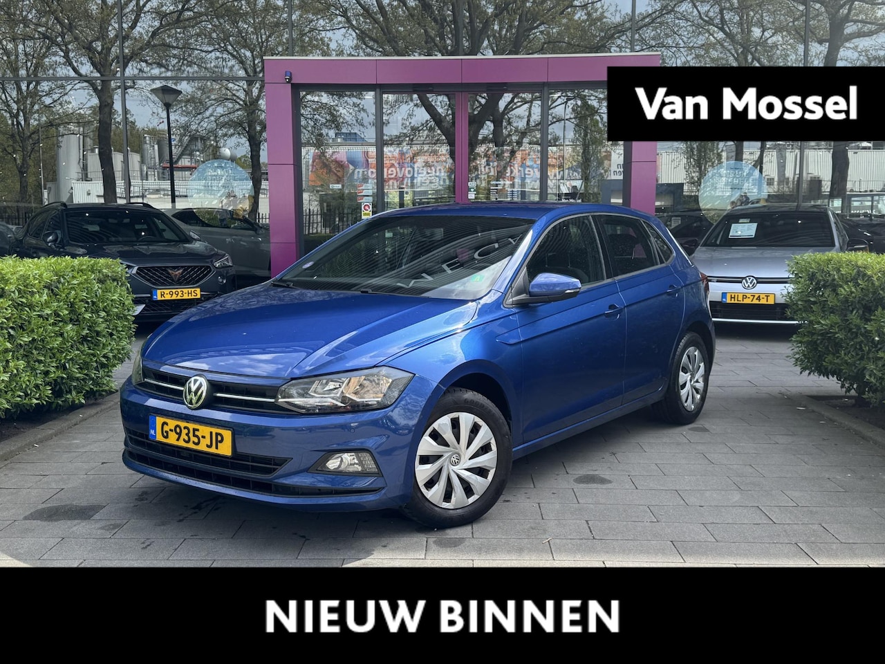 Volkswagen Polo - 1.0 TSI Comfortline | HALF LEDER | AIRCO | BLUETOOTH | NAVIGATIE | PARKEERSENSOREN | APPLE - AutoWereld.nl