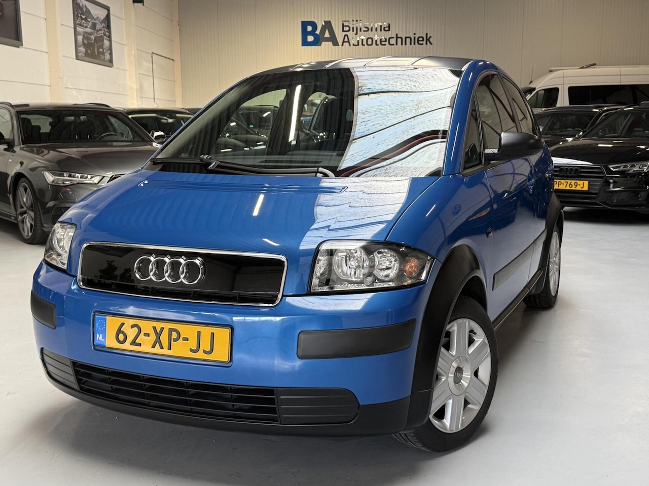Audi A2 - 1.4 Color Storm sprintblauw Netjes! Nw. APK - AutoWereld.nl