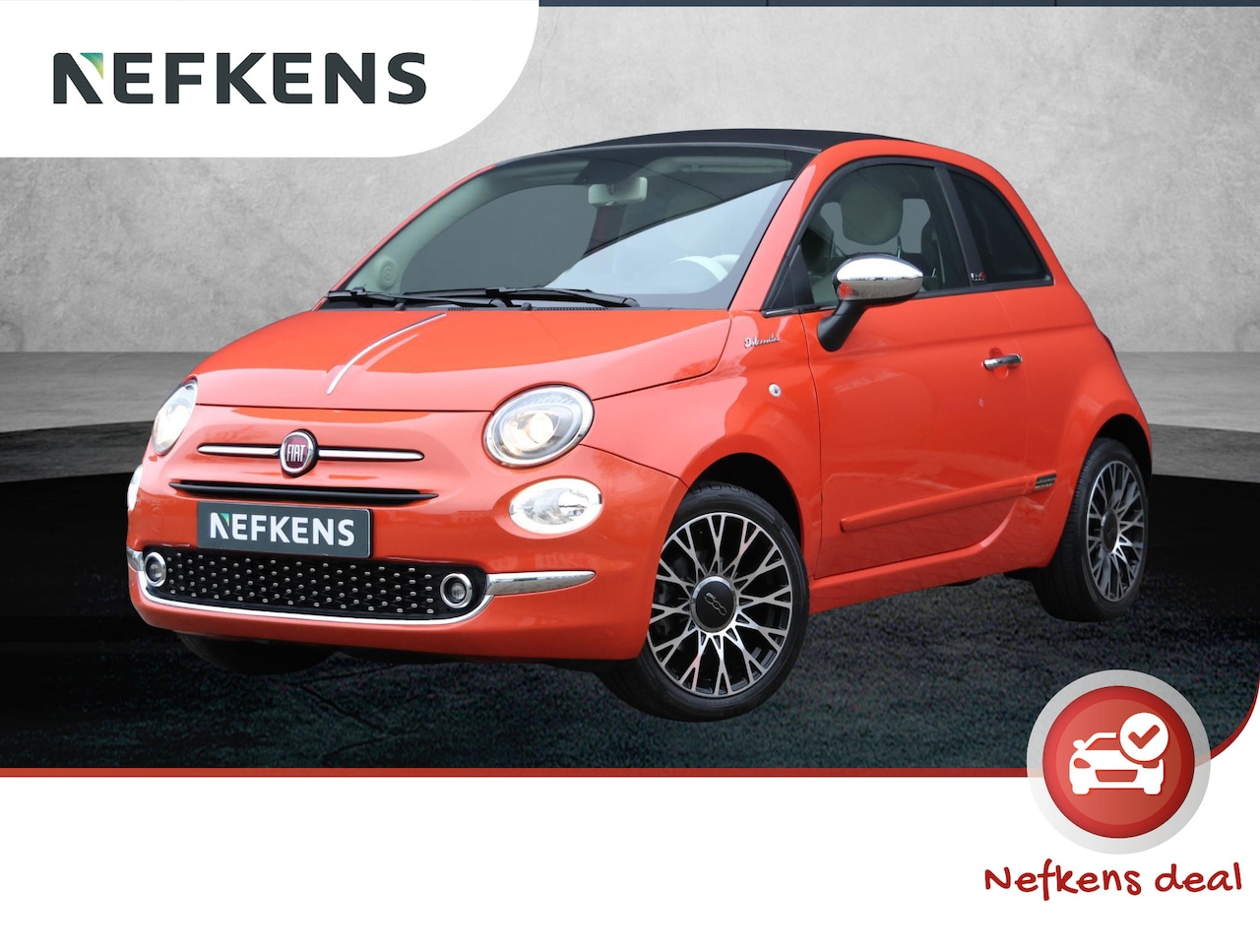 Fiat 500 C - 1.0 Hybrid Dolcevita Cabrio | 1ste eigenaar | Climate control | 16" LM velgen | Parkeersen - AutoWereld.nl