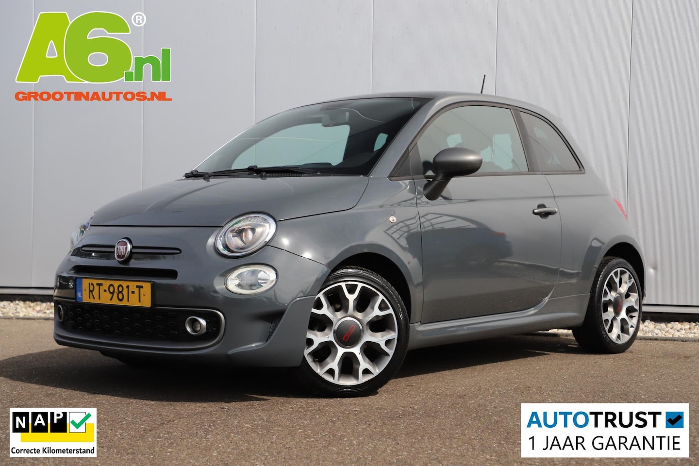 Fiat 500 - 0.9 TwinAir Turbo 500S Panoramadak 16 inch LMV Navigatie Airco Bluetooth Cruise Control - AutoWereld.nl