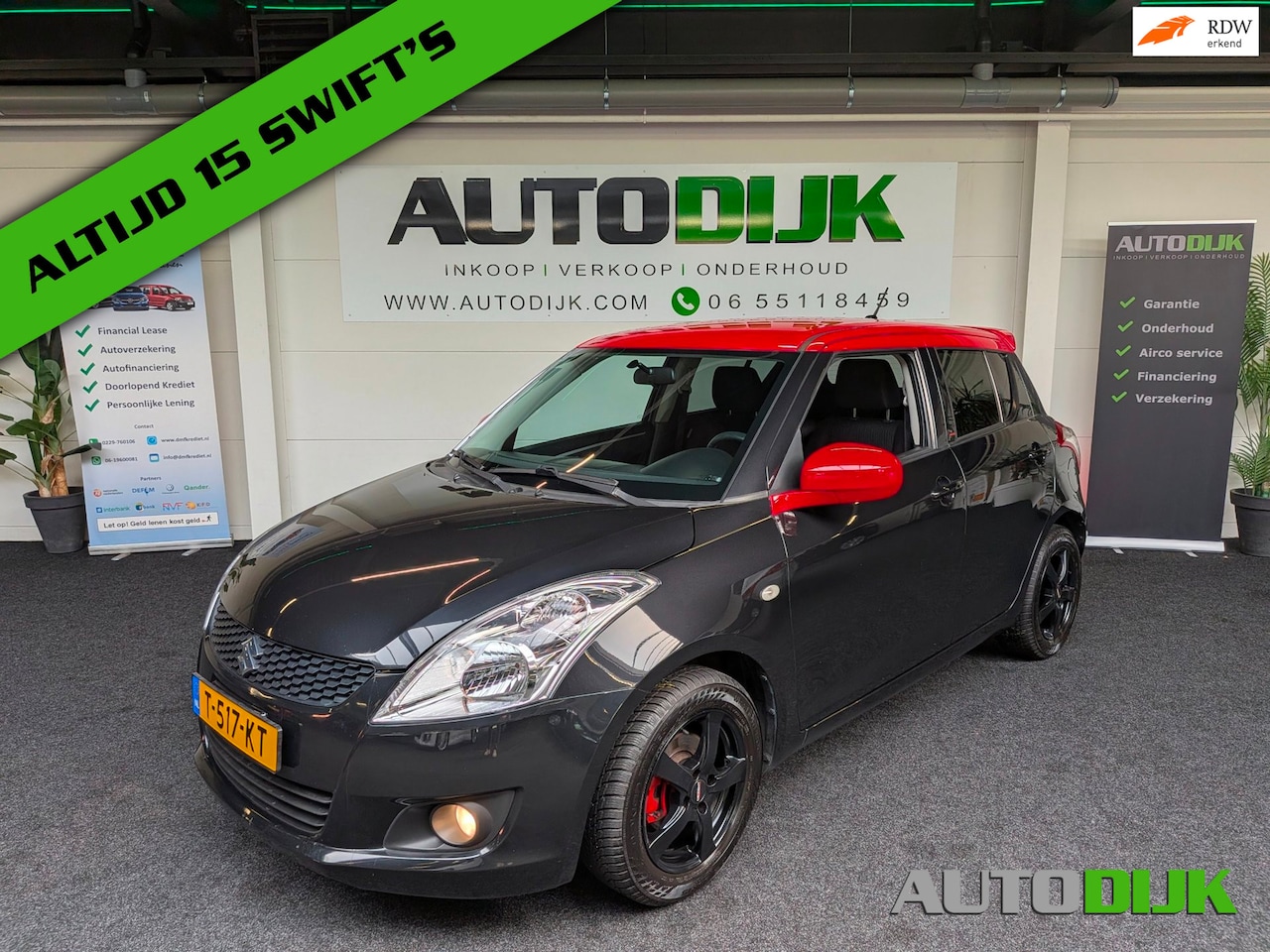 Suzuki Swift - 1.2 Bandit Black&Red Edition | Carplay Android - AutoWereld.nl