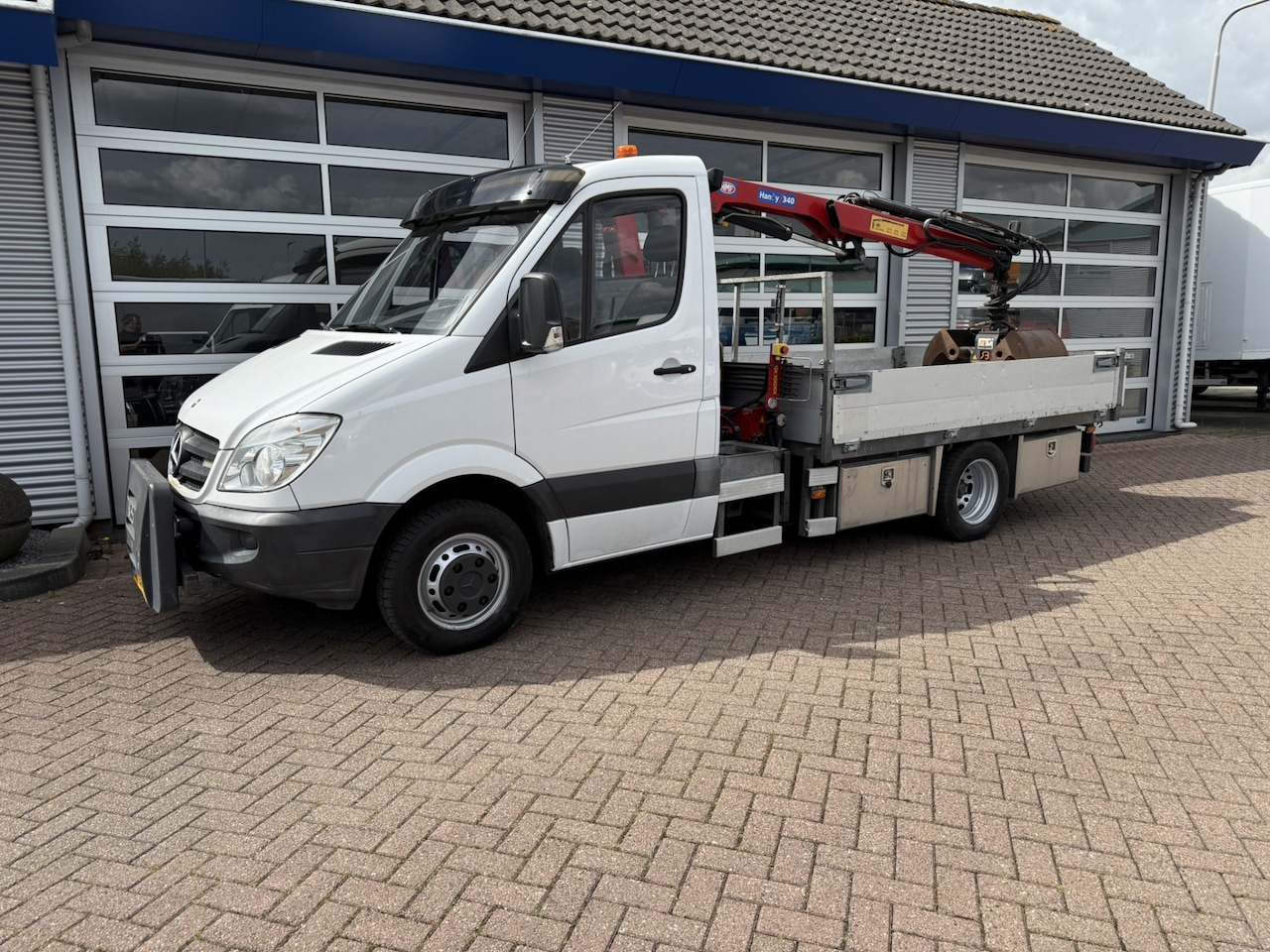 Mercedes-Benz Sprinter - Open laadbak met kraan (C1) - AutoWereld.nl