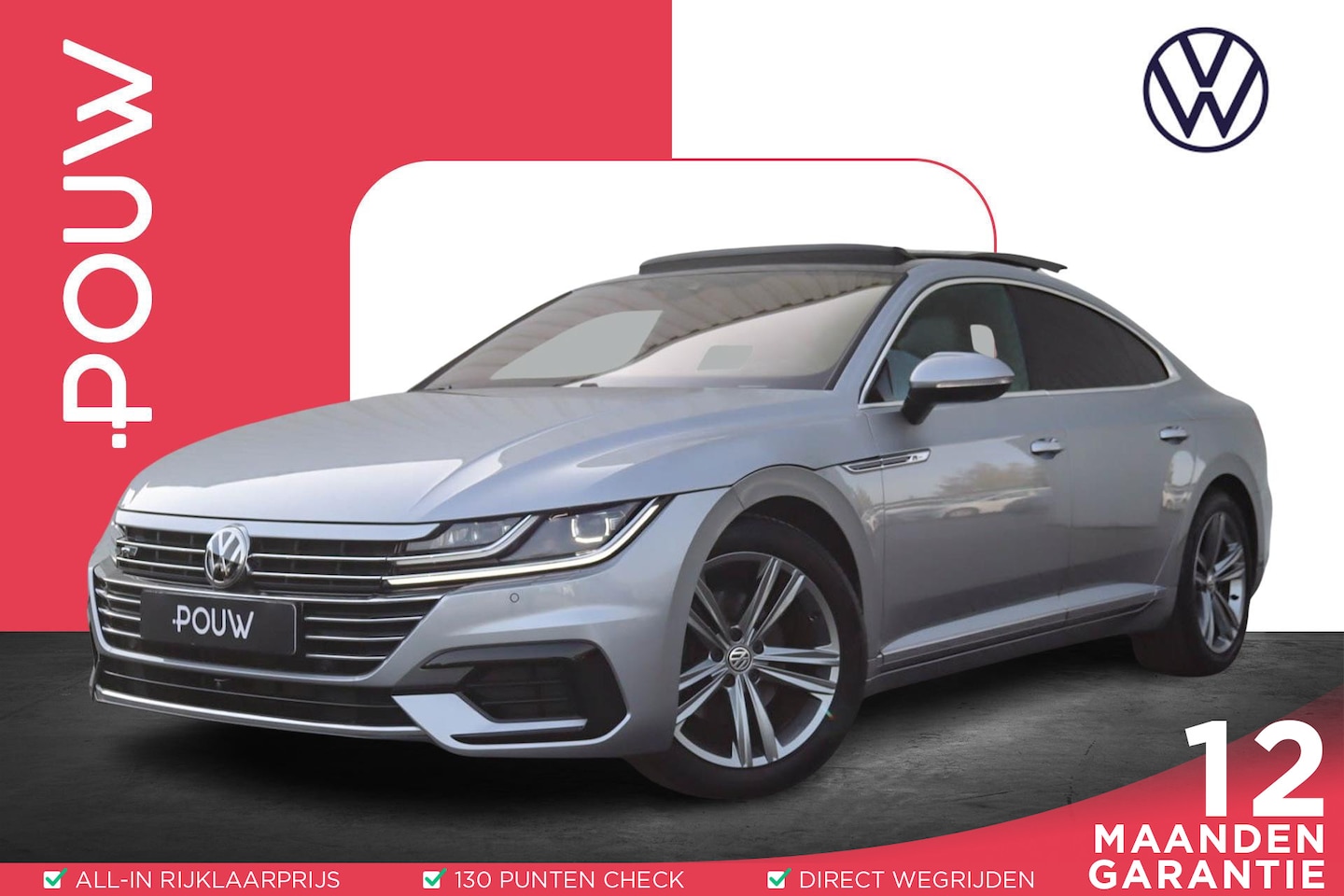 Volkswagen Arteon - 1.5 TSI 150pk Business R | Panoramadak | Rondomzicht Camera - AutoWereld.nl