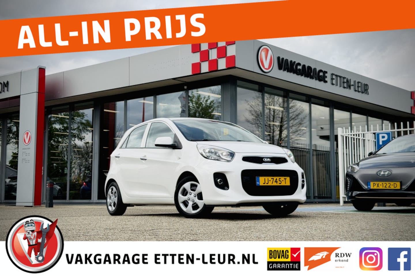 Kia Picanto - 1.0 CVVT DynamicLine | CLIMA | CRUISE | BLUETOOTH - AutoWereld.nl