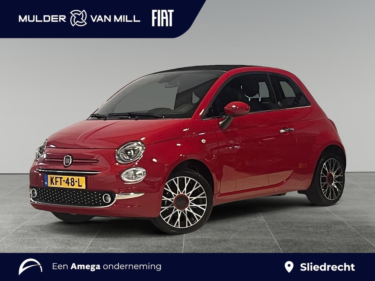 Fiat 500 C - Cabrio RED 1.0 Hybrid 70pk | CLIMA | NAVI | PARKEERHULP | CRUISE CONTROL | 16" LM-VELGEN | - AutoWereld.nl
