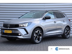 Opel Grandland - 1.6 TURBO HYBRID 225PK ULTIMATE AUTOMAAT / NAVI / LEDER / CLIMA / LED / PDC / AGR / 18" LM