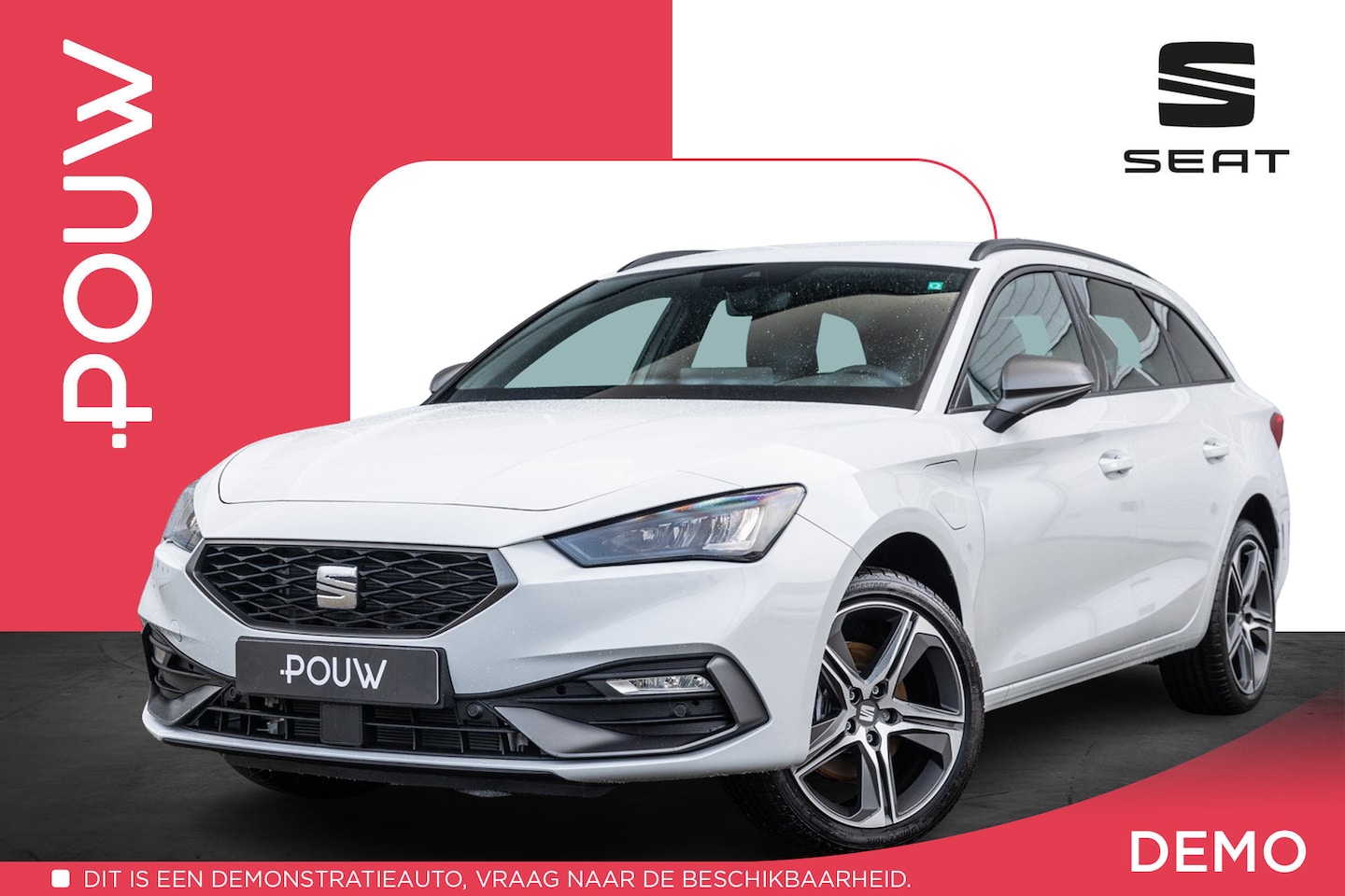 SEAT Leon Sportstourer - 1.5 TSI e-Hybrid 204pk FR PHEV First Edition | Trekhaak Wegklapbaar | 18" Velgen - AutoWereld.nl