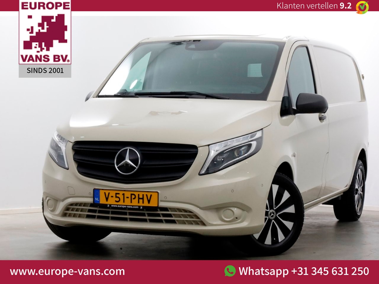 Mercedes-Benz Vito - 116 CDI 163pk RWD 9G Automaat Compact LED/Airco/Navi/ACC 02-2021 - AutoWereld.nl