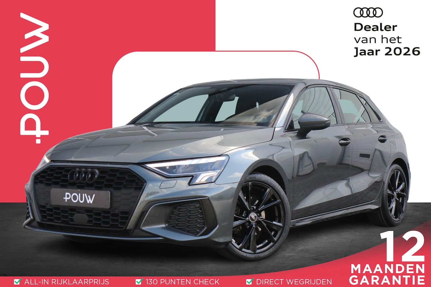 Audi A3 Sportback - 30 TFSI 110pk S-tronic S edition | 18" LMV | Zwart Optiek | Apple Carplay/Android Auto - AutoWereld.nl