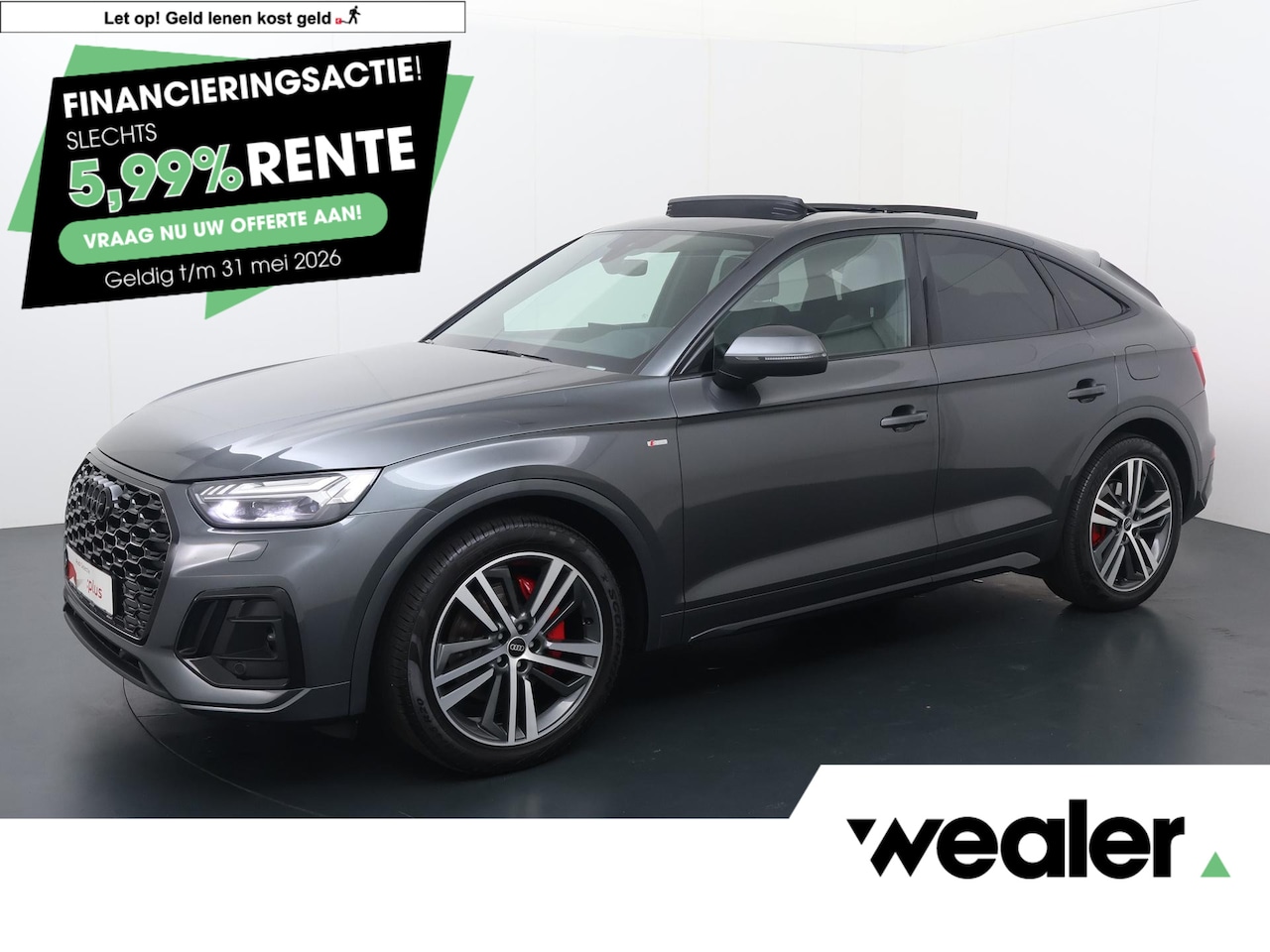 Audi Q5 Sportback - 55 TFSI e S edition | 367 PK | Automaat | SoH 92% | Panoramadak | Adaptive cruise control - AutoWereld.nl