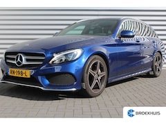 Mercedes-Benz C-klasse Estate - C180 156PK AMG SPORT EDITION PREMIUM PLUS AUTOMAAT / NAVI / LEDER / CLIMA / FULL-LED / PDC
