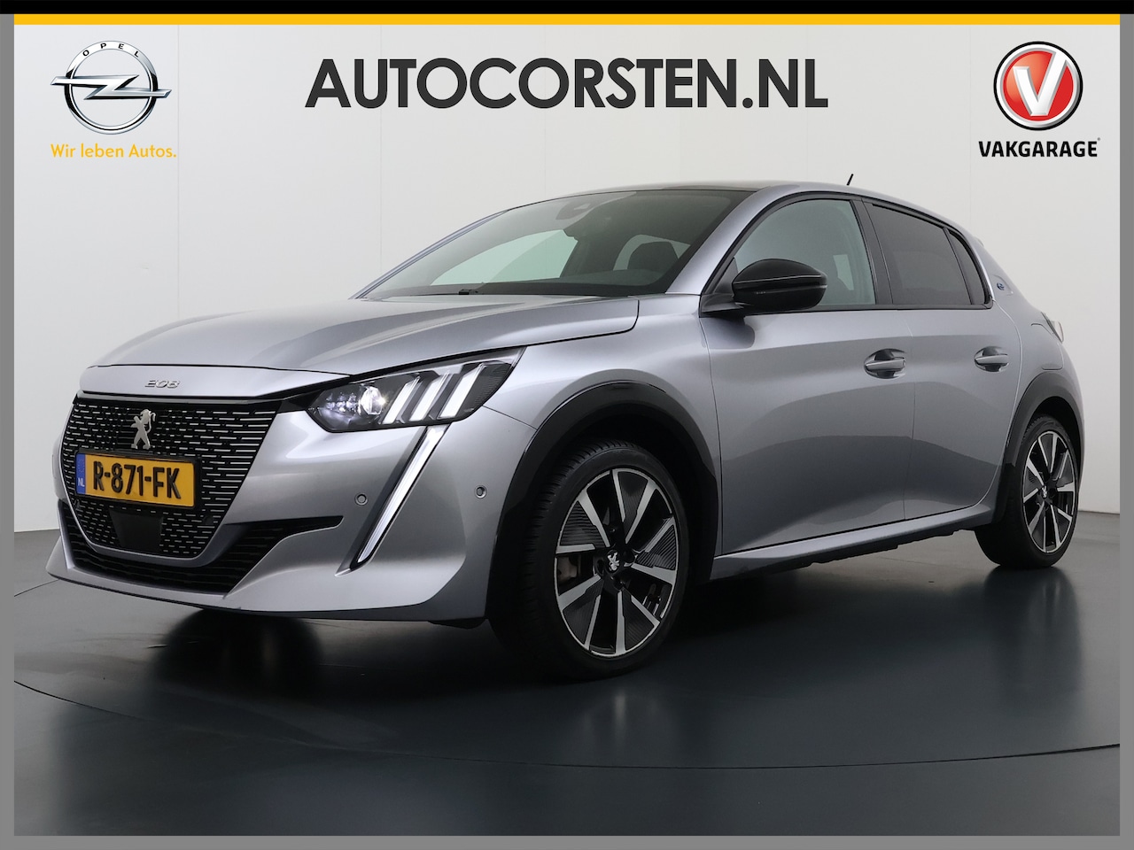 Peugeot e-208 - EV GT 350 50kWh Navi Ecc 360°Camera Panoramadak Apple Carplay Android Auto Adap.Cruise Sto - AutoWereld.nl