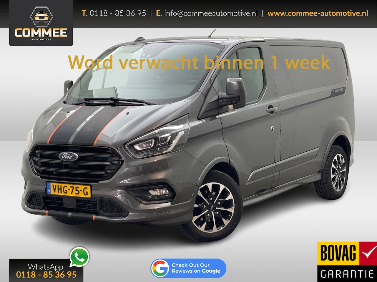 Ford Transit Custom - 320 2.0 TDCI L1H1 Sport NAV I Trekhaak I CAM - AutoWereld.nl