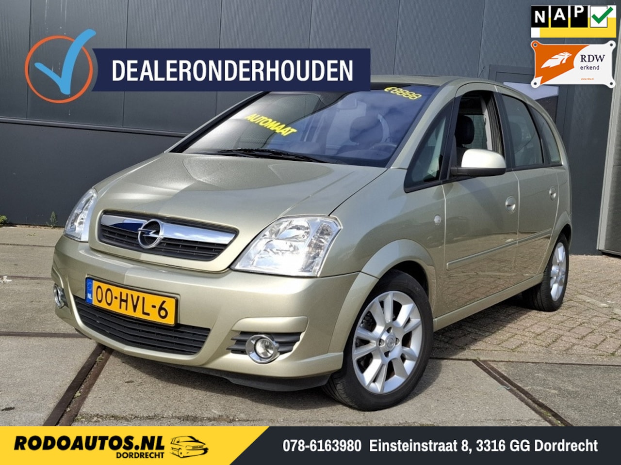 Opel Meriva - 1.6-16V Cosmo Automaat Schuifdak/Airco ✅ - AutoWereld.nl