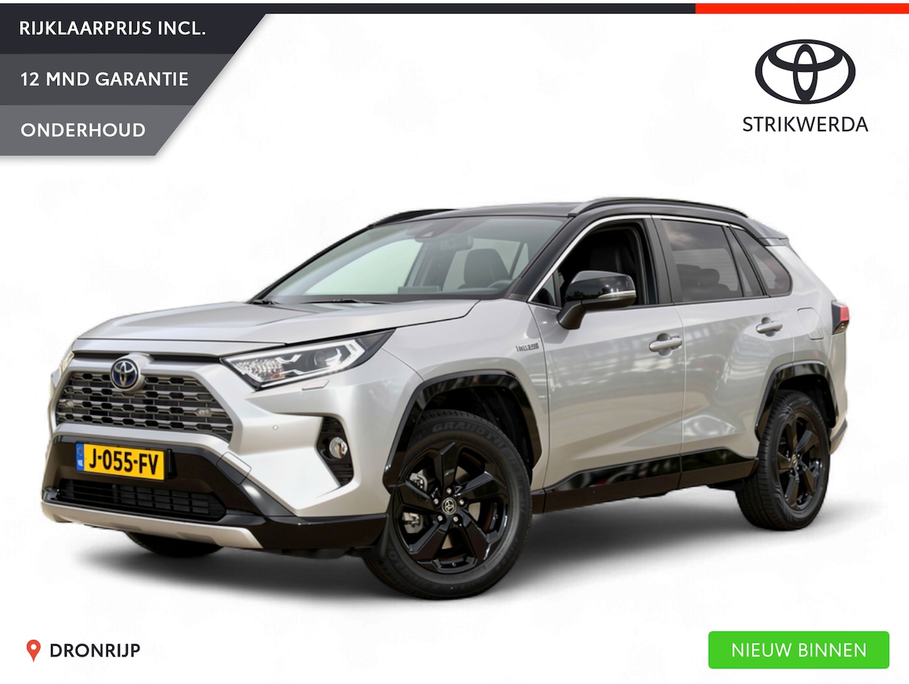 Toyota RAV4 - 2.5 Hybrid AWD Style 1650 kg Trekgewicht | Stoel- & Stuurverwarming | Trekhaak | Clima | C - AutoWereld.nl