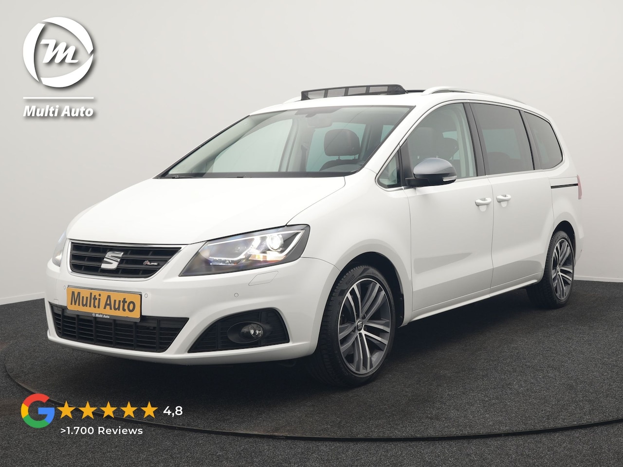 SEAT Alhambra - 1.4 TSI FR 150pk DSG 7 Persoons | Trekhaak Af Fabriek | Panodak | Camera | Keyless | Alcan - AutoWereld.nl
