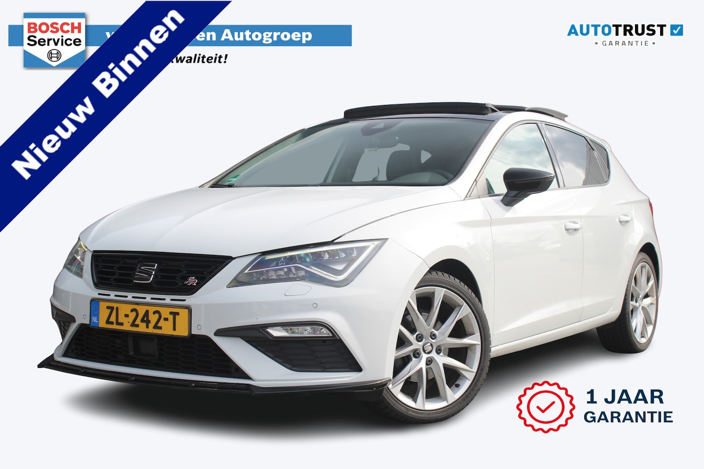 SEAT Leon - 1.5 TSI FR Business Intense 185pk | Incl. 12 maanden garantie | Stage 1 tune | Schuif/kant - AutoWereld.nl